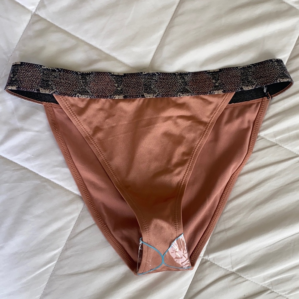 Asos pink swim bottoms